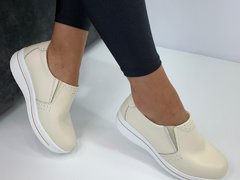 Pantofi Piele Naturala Consuelo Bej #B5203
